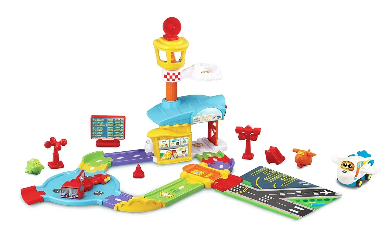 Vtech Tut Tut Baby Flitzer - Fröhlicher Flughafen – Interaktives Spielset