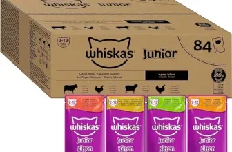 Whiskas Junior Katzennassfutter Klassiche Auswahl in Sauce