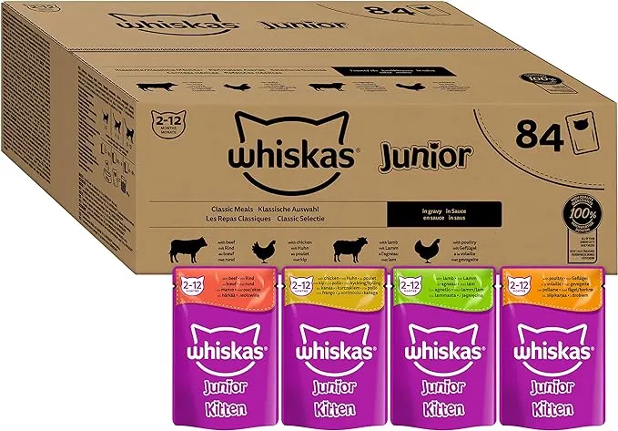 Whiskas Junior Katzennassfutter Klassiche Auswahl In Sauce