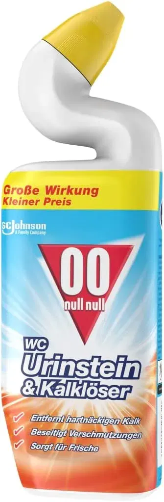 00 Null Null Flüssiger Wc Reiniger Urinsteinentferner Und Entkalker Extra Stark 750 Ml