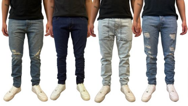 2Y-Premium-Herren-Jeans-stylische-Denim-Hose-verschiedene-Modelle-Blau