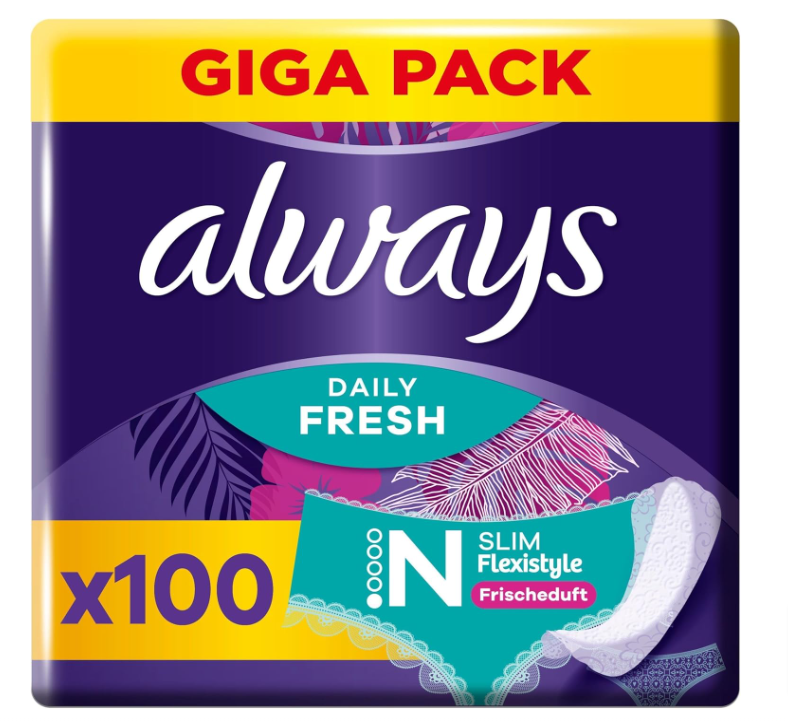 Always-Dailies-Slipeinlagen-Damen-Slim-Fresh-Normal-100-Binden-Giga-Pack