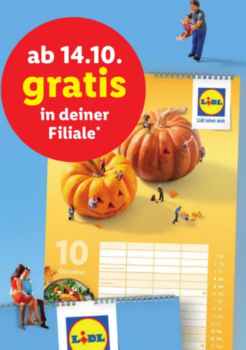 GRATIS Familien-Kalender für 2025 Lidl