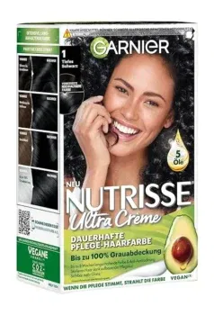 Garnier Nutrisse Pflegende Intensivtönung mit nährenden Fruchtölen 1.0 Tiefes Schwarz