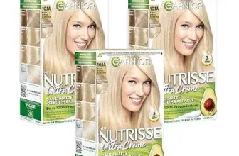 Garnier Nutrisse Pflegende Intensivtönung mit nährenden Fruchtölen 10.1A Extra Kühles Blond 3er Pack