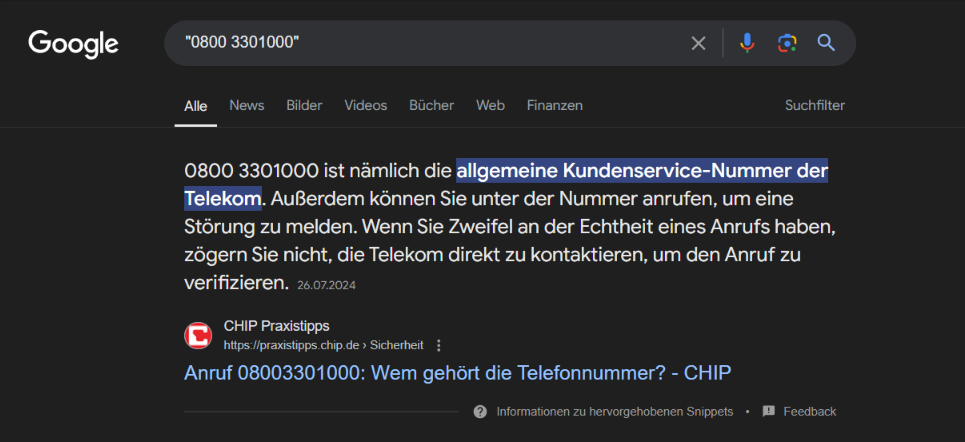 Google Rückwärtssuche Screenshot