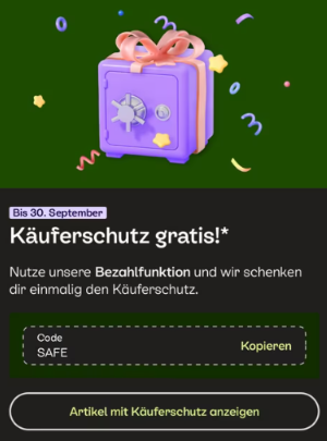 Gratis Käuferschutz