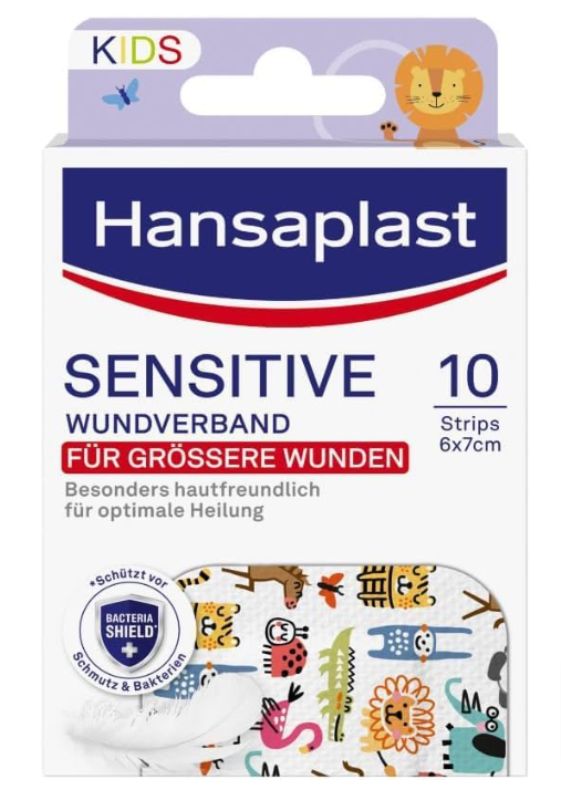 Hansaplast-Sensitive-Kids-Wundverband-6-X-7-Cm-Besonders-Hautfreundliche-Wundpflaster