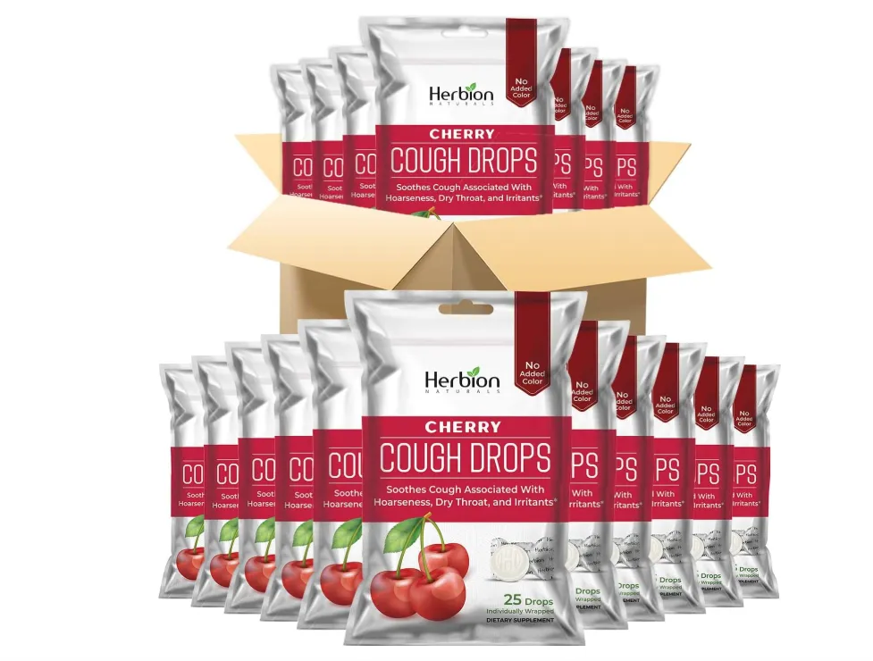 Herbion Naturals Hustenbonbons mit natürlichem Kirschgeschmack (Packung mit 40 a 25 Drops) ab 10,99 € inkl. Prime-Versand (statt 18,00 €)
