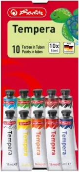 Herlitz 8643058 Temperafarben 10 Tuben je 16ml