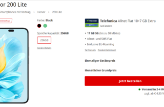 Honor 200 Lite + freenet Telefonica Allnet Flat 17 GB 5G