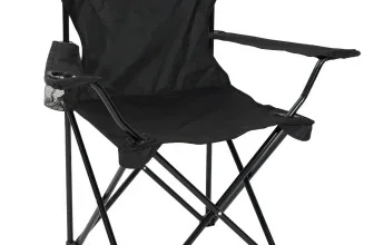 KIRKJUBØUR Njörd Campingstuhl Schwarz