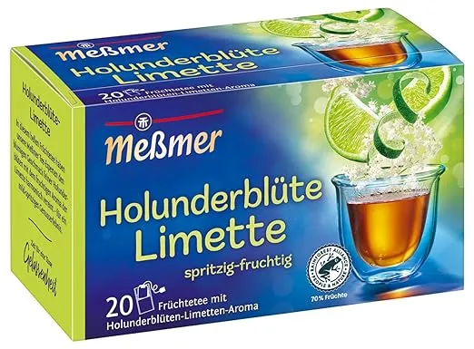 Meßmer Holunderblüte-Limette 20 Teebeutel