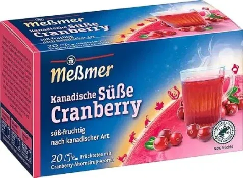 Meßmer Ländertee Kanadische Süße Cranberry 20 Teebeutel