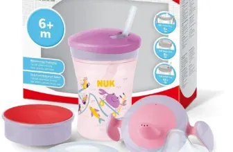 NUK 3-in-1 Trinklernset mit Trainer Cup Schnabeltasse