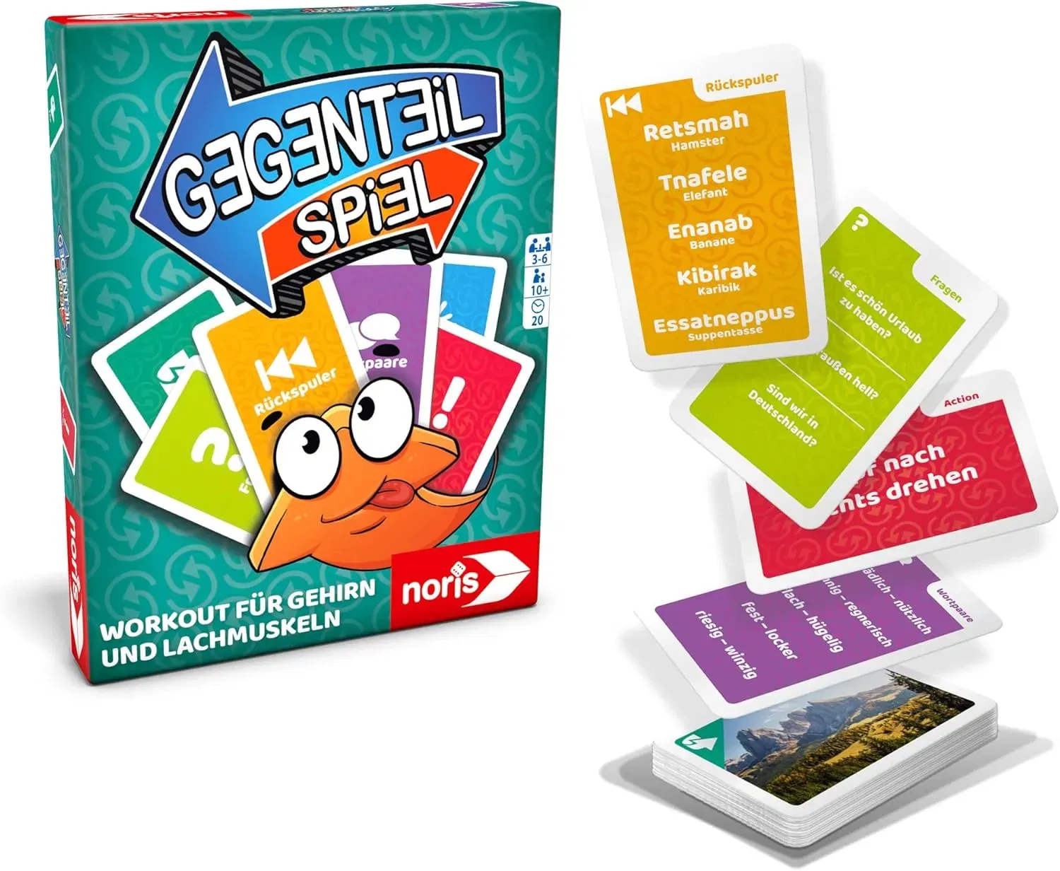 Noris 606264524 Gegenteil Spiel - Kartenspiel