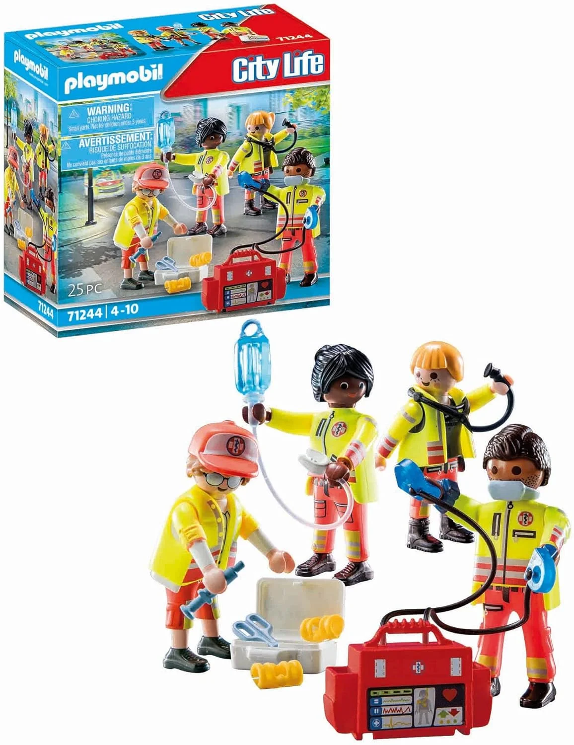 PLAYMOBIL City Life 71244 Rettungsteam Spielzeug für Kinder ab 4