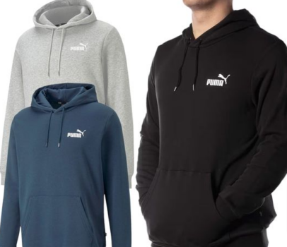 PUMA-ESS-Logo-Herren-stylischer-Kapuzen-Pullover-Baumwoll-Hoodie-