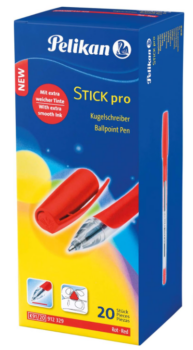 Pelikan-Kugelschreiber-Stick-pro-1-Box-mit-20-Stück-Schreibfarbe-rot