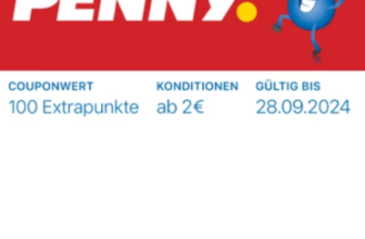 Penny 100 Payback Extra-Punkte für den Einkauf ab 2 €