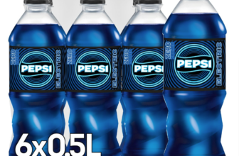 Pepsi Electric Blue Zero Zucker, Das neue Limited Edition von Pepsi, Koffeinhaltige Cola in der Flas