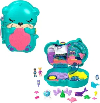 Polly Pocket HCG16 - Otter Aquarium Schatulle