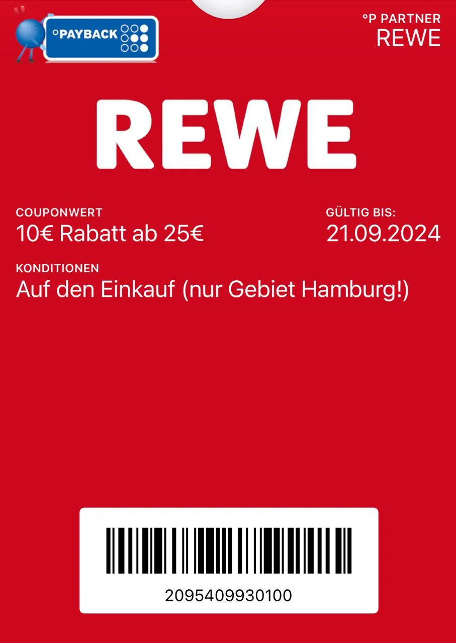 Rewe Coupon 10€