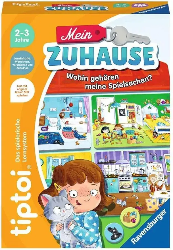 Ravensburger 196 Tiptoi Spiel 00196-Mein Zuhause - Lernspiel Zum Wortschatz