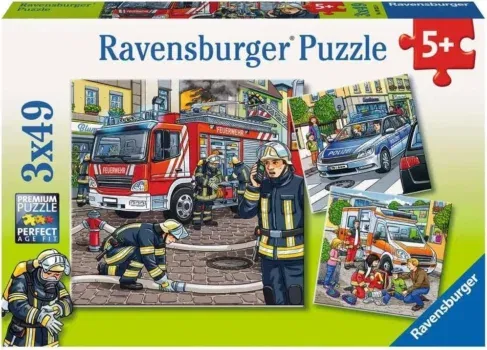 Ravensburger Kinderpuzzle - 09335 Helfer in der Not - Puzzle