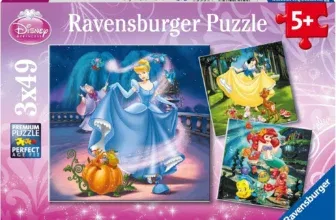 Ravensburger Kinderpuzzle - 09339 Schneewittchen, Aschenputtel, Arielle