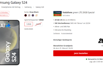 Samsung Galaxy S24 + freenet Vodafone green LTE 20 GB