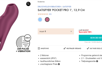 Satisfyer Pocket Pro Druckwellenvibrator