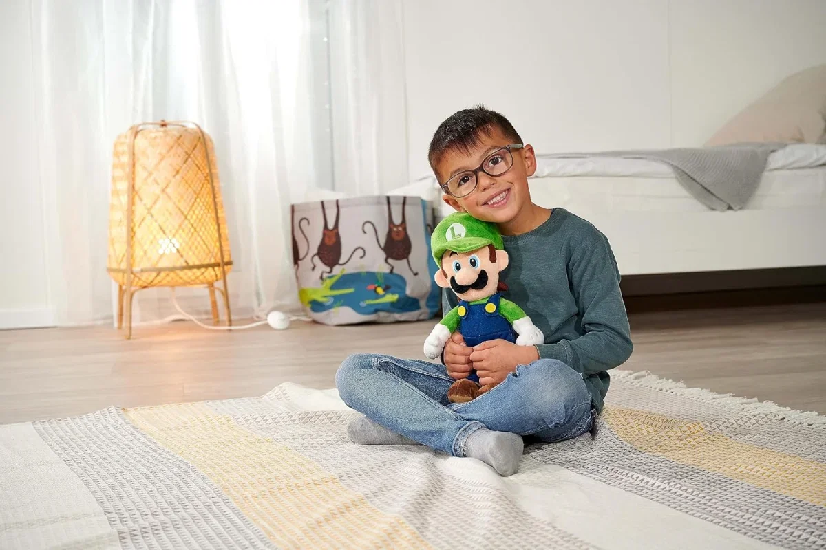 Simba – Super Mario Luigi Plüschfigur (30 cm)