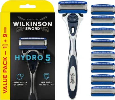 Wilkinson Sword Hydro 5 Skin Protection Rasierer mit 9 Klingen