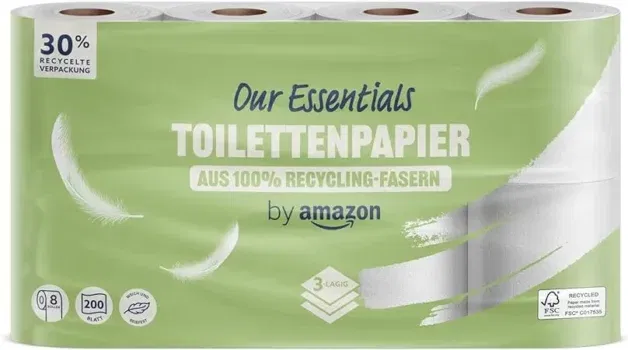 by Amazon ECO Toilettenpapier 3-lagig