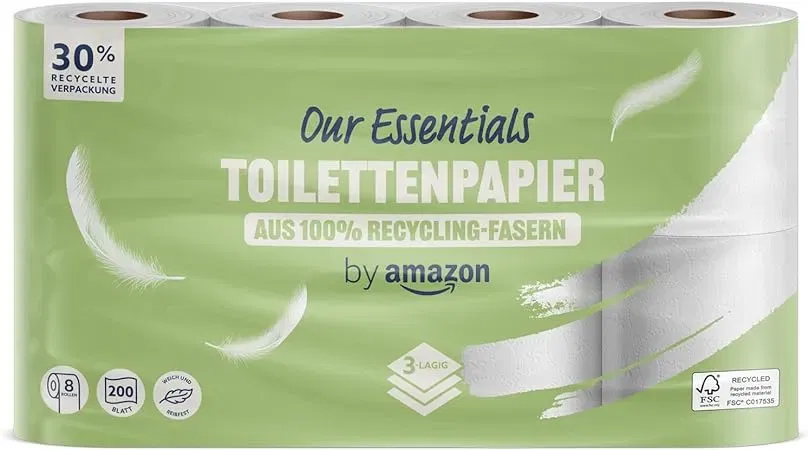 By Amazon Eco Toilettenpapier 3-Lagig