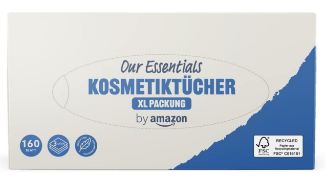 by-Amazon-Kosmetiktuchbox-3-lagig-XL-Packung-160-Stück-1er-Pack-Amazon-de-Drogerie-Körperpflege