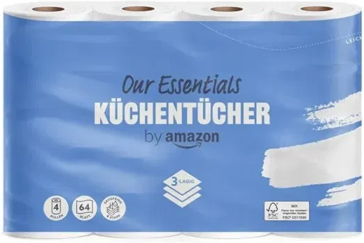 by Amazon Küchenrolle 3-lagig 4 Rollen