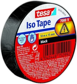 tesa Isolierband schwarz 10m x 15mm (56192-10-02)