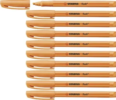 10er-Pack Textmarker - STABILO flash - orange