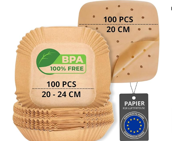 200-Stück-Backpapier-Für-Heißluftfritteuse-Bpa-Frei