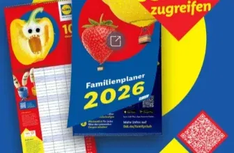 GRATIS 📅 Familien-Kalender 2026 bei Lidl ab 06.10.