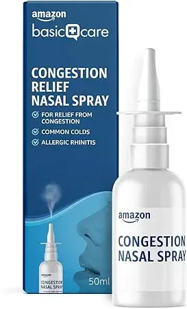 Amazon Basic Care Congestion Relief Nasal Spray 50 Ml