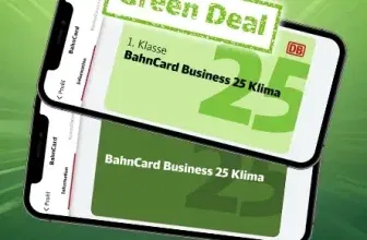 BahnCard Business 25: Ein Jahr 1. Klasse für 50€ (in der 2. Klasse 35€)