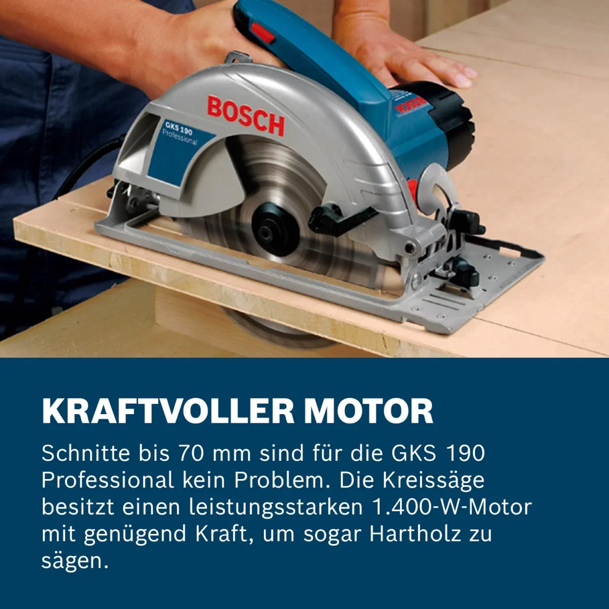 Bosch Professional Handkreissäge GKS 190 (1400 Watt)