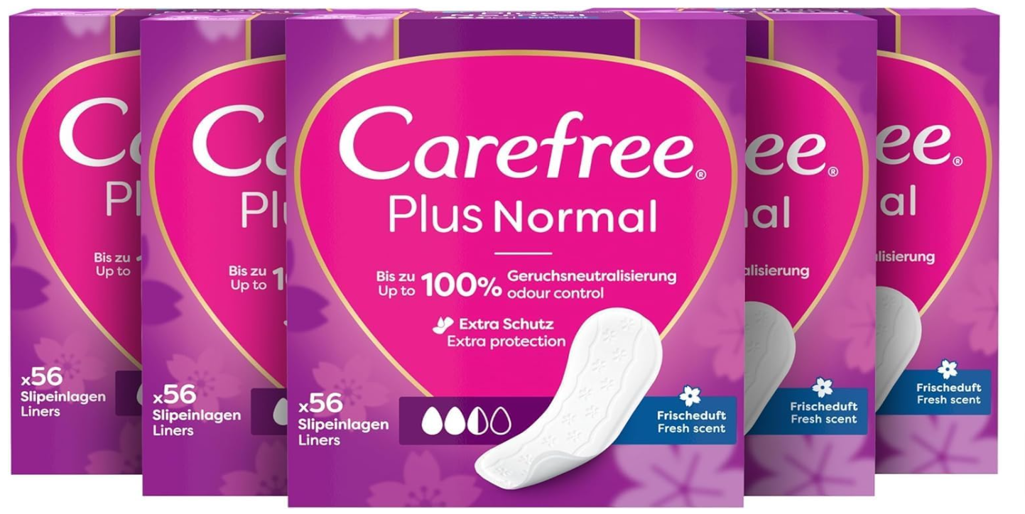 Carefree-Slipeinlagen-Plus-Normal-Mit-Frischeduft