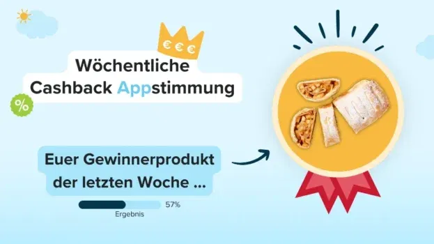 Cashback auf Apfelstrudel