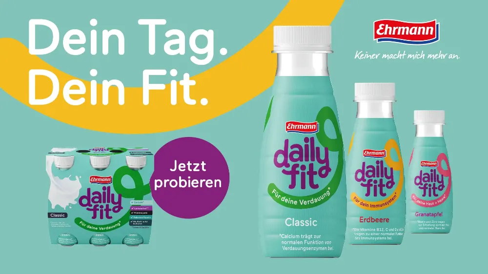 Cashback Auf Ehrmann Daily Fit