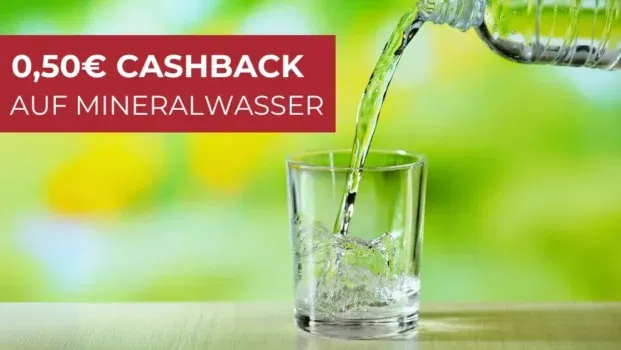 Cashback auf Sixpack Mineralwasser