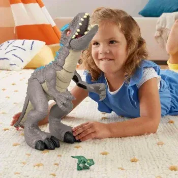 Fisher-Price Imaginext Price Jurassic World GMR16 - Imaginext Dinosaurier-Set mit Schleuderaction Indominus Rex 2